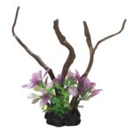 Decor pentru acvarii, longziming, plante artificiale, 24x14x9cm, set 1 buc.