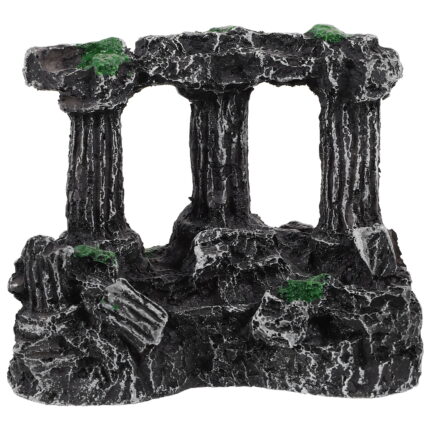 Decoratiune acvariu, coloana romana din rasina, 8.60x7.00x4.20cm, pentru apa dulce si sarata
