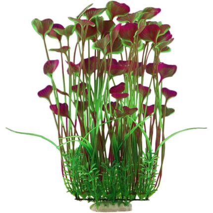 Plante Artificiale Acvariu Jormftte, plastic, baza din ceramica, multicolor, 40x18cm