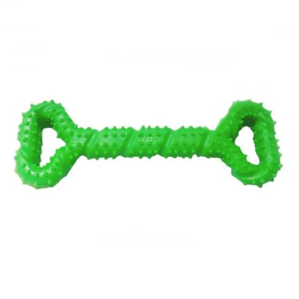 Jucarie de dentitie pentru caini forma, sanatatea dentara animalelor de companie, durabila si sigura, sigure pentru toate rasele, 32x12cm, Sundiguer, TPR, Verde