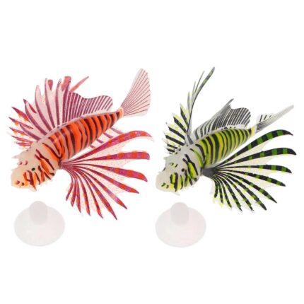 Decoratiune artificiala pentru acvariu, 4 piese, silicon, 11x7.5x3cm, multicolor