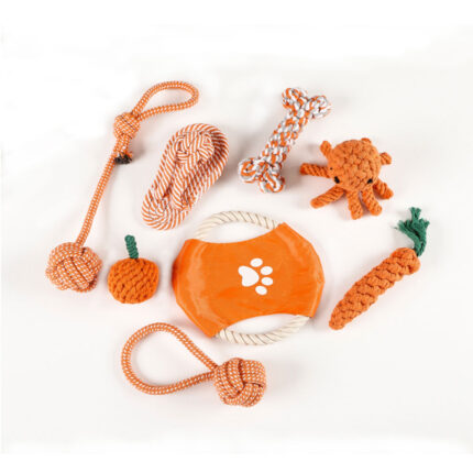 Jucarii pentru Distractie, Aport sau Mestecat pentru Caini, Pisici sau Reptile, pentru Toate Rasele, set de 8, PriStyle®