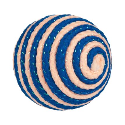 Jucarie Pisica, Minge cu Sfoara, Diametru 4cm, Poliester, Multicolor