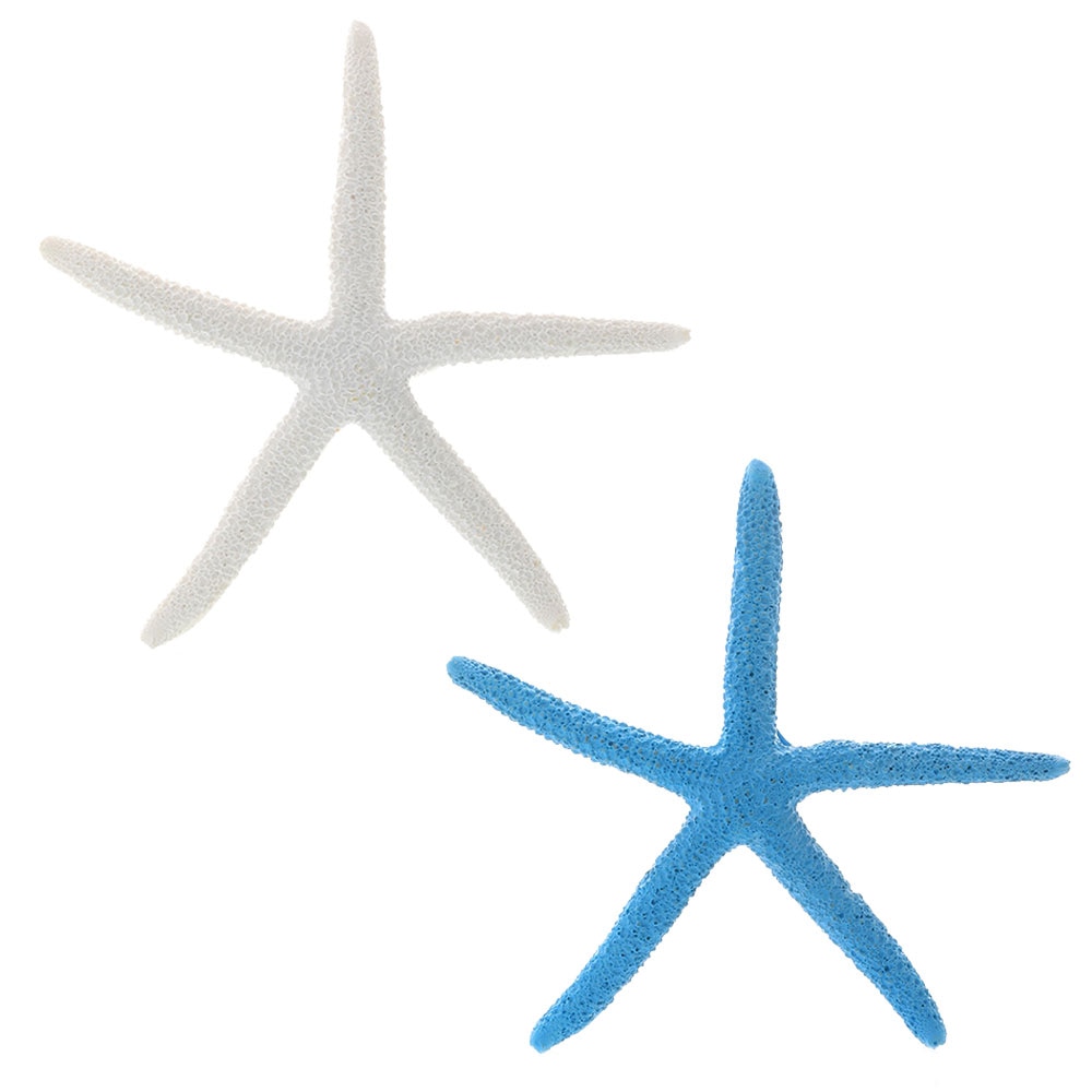 res_5ef40b5a6e119eea7105cc17a4151b7f Set 2 Stele de mare decorative pentru acvariu, Jormftte, Rasina, 9 x 8.8 cm, Alb / Albastru