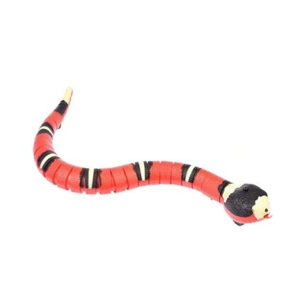 Jucarie pentru pisici tip sarpe, Tovbmup, USB reincarcabil, senzor inteligent, 40 minute incarcare, multicolor