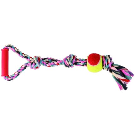 Jucarie Trixie franghie cu minge tenis 50 cm / 6 cm 3280