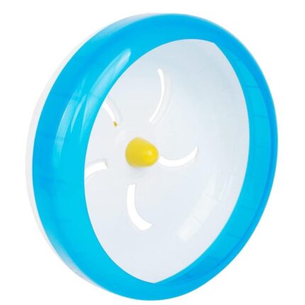 Roata de alergare silentioasa pentru hamster, jormftte, Polipropilena, 17.5 cm, Albastru