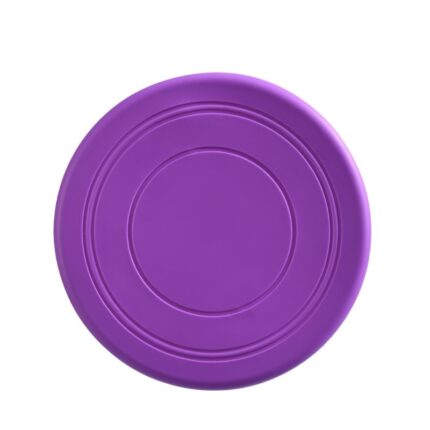 Disc zburator jucarie pentru caini, cauciuc, 18 cm, violet