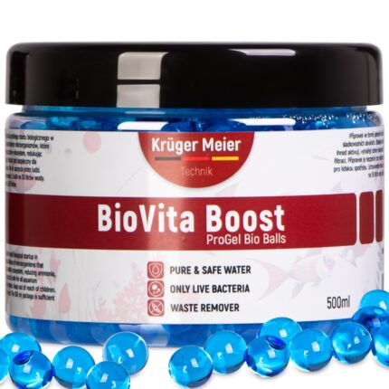 Bacterii pentru acvariu in bile gelatinoase Kruger Meier BioVita Boost, 500 ml
