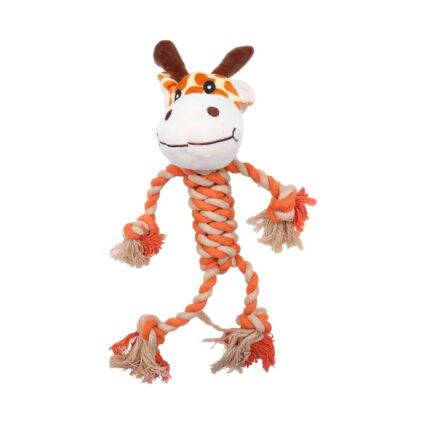 Jucarie pentru caini, din bumbac, 33x8x10cm, multicolor