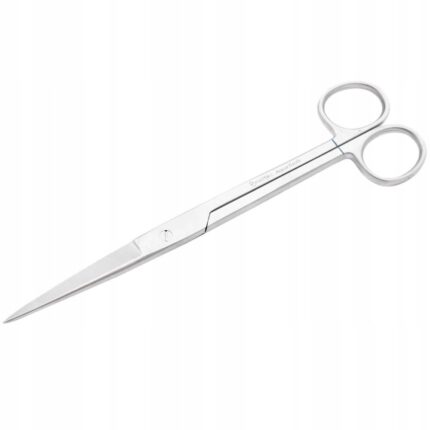 Foarfeca curbata pentru plante acvariu, Inna, Otel inoxidabil, 20cm, Argintiu