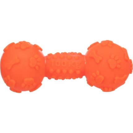 Jucarie Pentru Caini, Trixie, Haltera, Vinil, 15 cm, Portocaliu, 3361