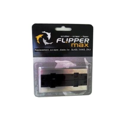 Set 2 lame curatator acvariu, Flipper, Inox, Negru/Argintiu