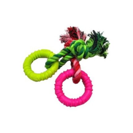Jucarie pentru caini Yarro, inele cu sfoara, 7x15cm