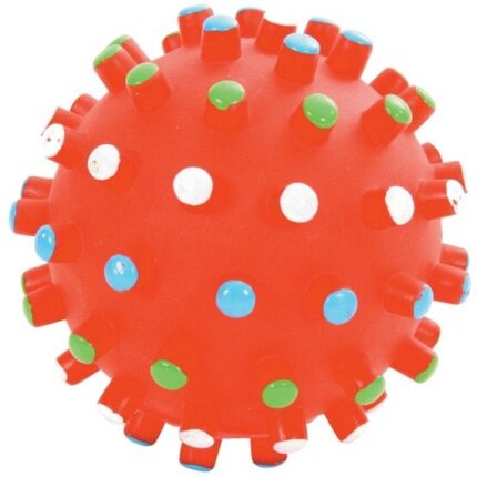 Minge pentru animale, Zolux, Vinil, 9cm, Rosu