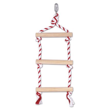 Jucarie pentru Papagali medii si mari, Scara lemn cu 3 trepte, 45cm