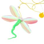 Jucarie interactiva pentru pisici, pasare suspendabila, ajustabila, multicolor